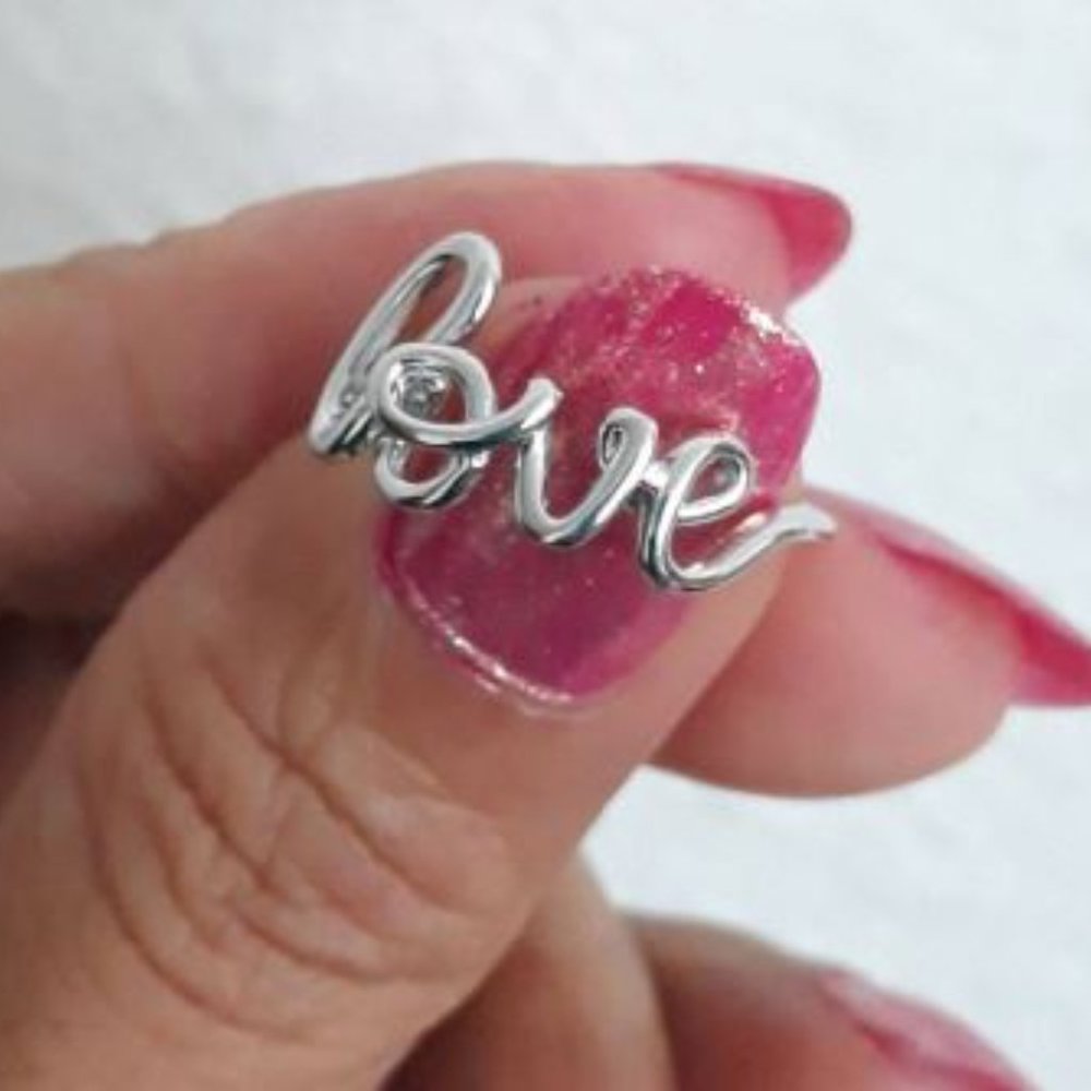 Sterling Silver Love Ring